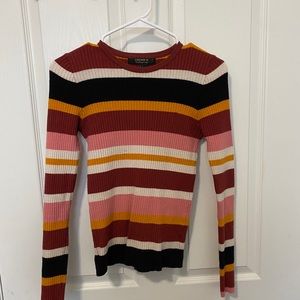 F21 multicolor sweater long sleeve